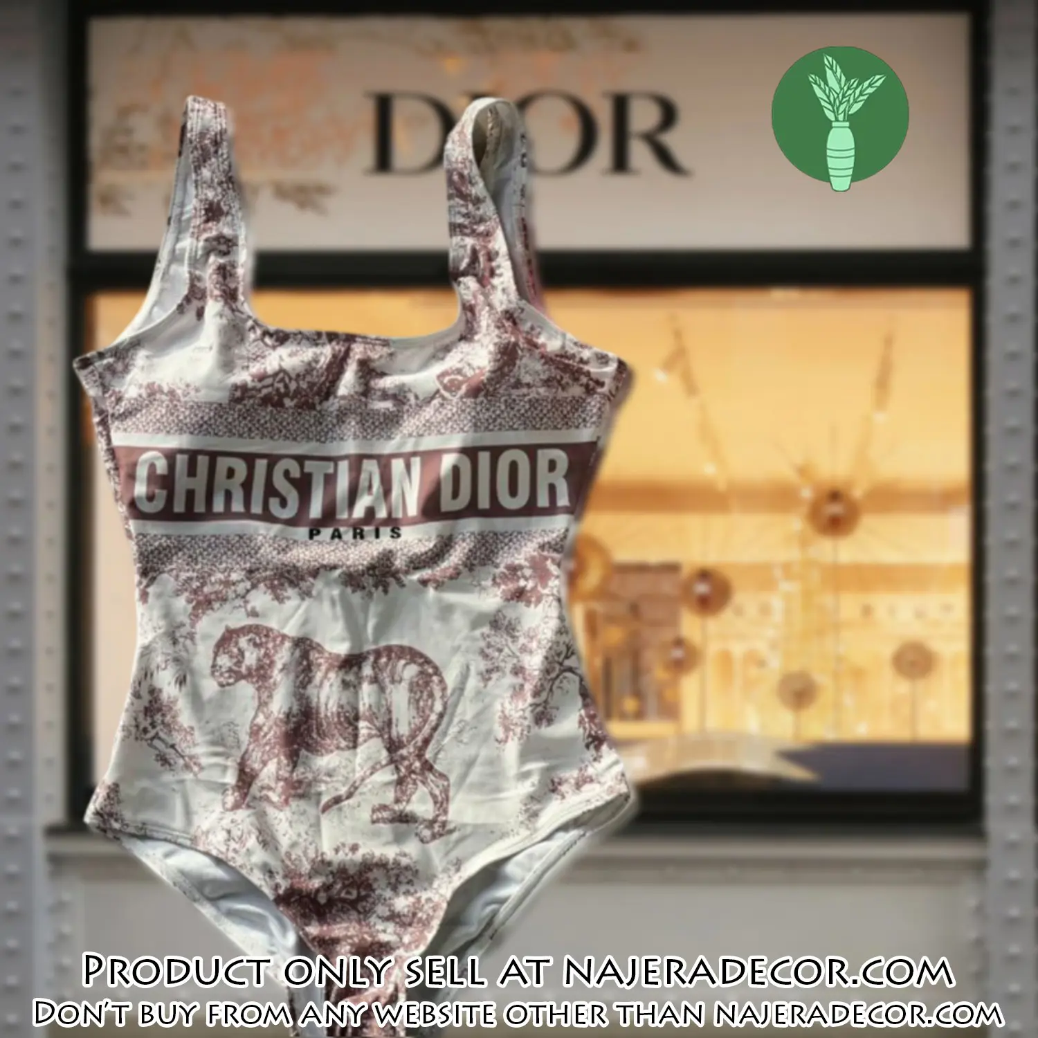 Christian dior swimwear beachwear one piece swimsuit osw1050 njr3755387